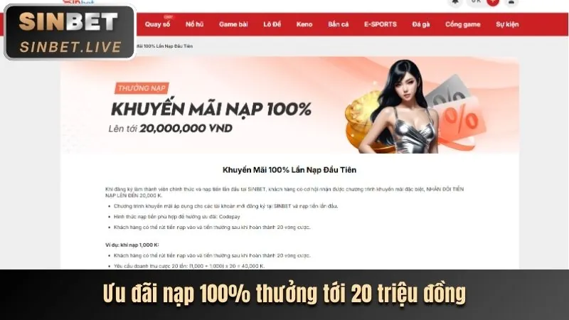 Khuyến mãi hoàn trả thể thao hàng tuần